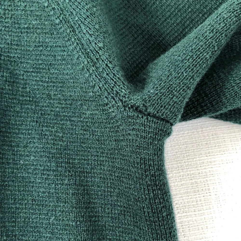J. Crew Sophie Open Front Wool Blend Sweater Blazer | Dark Green Size Small